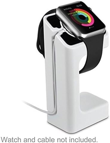 38 / 42mm Tüm Modeller için Apple Watch Şarj Standı İstasyonu Dock Platformu-Beyaz
