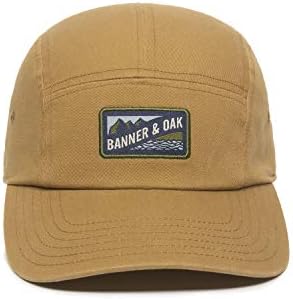 Bankside Dokuma Etiket İzci Yama Camper Tarzı Şapka - Ayarlanabilir Bayanlar Fit beyzbol şapkası w/Tuck Kapatma