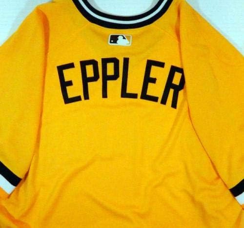 2017 Pittsburgh Pirates Tyler Eppler Oyun Yayınlanan Sarı Jersey 1979 TBTC 587-Oyun Kullanılan MLB Formalar