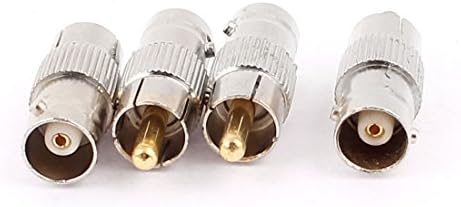 Aexıt 4 adet BNC Ses Kabloları Dişi RCA Erkek Jack Koaksiyel Kablo Dönüştürücü Dijital Koaksiyel Kablolar Adaptör Konnektörü