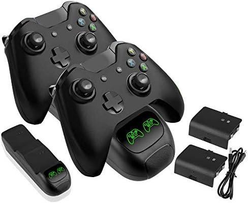MOZUN Xbox One Denetleyici Şarj Cihazı, Led Göstergeli Çift Şarj İstasyonu, Xbox Serisi S / X Denetleyicisi için Şarj Tabanı