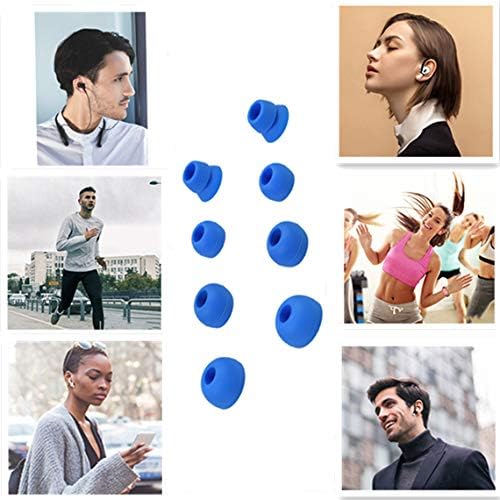 4 Pairs Yedek Silikon Kulaklık Kulak İpuçları Powerbeats ile Uyumlu 2 Powerbeats 3 Kablosuz dre tarafından Beats Kulaklıklar(Mavi)