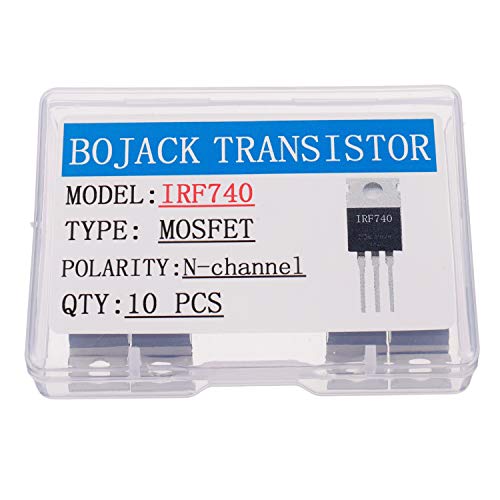 BOJACK IRF740 MOSFET Transistörler IRF740N 10A 400 V N-Kanal Güç MOSFET TO-220 (10 Adet paketi)