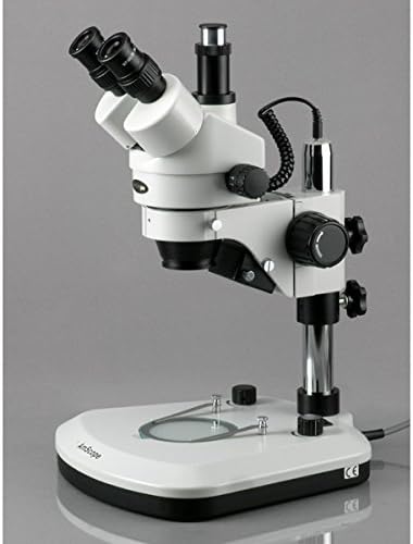 -300 PL-M Dijital Profesyonel Trinoküler Stereo Zoom Mikroskop, WH10x Mercekleri, 7X-45X Büyütme, 0.7 X-4.5 X Zoom Objektif,