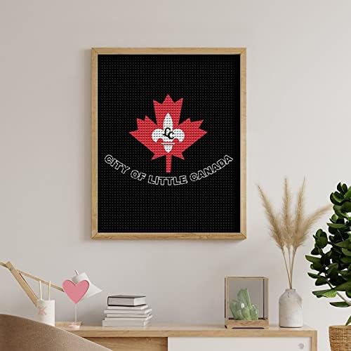 Küçük Kanada bayrağı Elmas Boyama Kitleri Resimleri Çapraz Dikiş Sanatlar El Sanatları Ev Offce Otel Duvar Dekor ıçin 16x 20