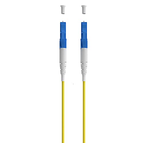 Fiber Patch Kablo, 9/125 LC/PC'den LC/PC'ye Tek Modlu Dubleks Jumper 5 Metre (16ft) Fiber Optik Kablolar, G652D, Sarı