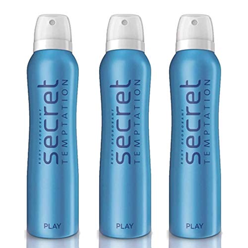 Kadınlar için Gizli Günaha Oyun Deodorantı, Her biri 3, 150 ml'lik paket