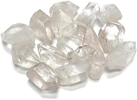 Zentron Kristal Koleksiyonu: Doğal Temizle Kuvars Puan Taşlar 1 için 1.5 ile Kadife Çanta (1/2£)
