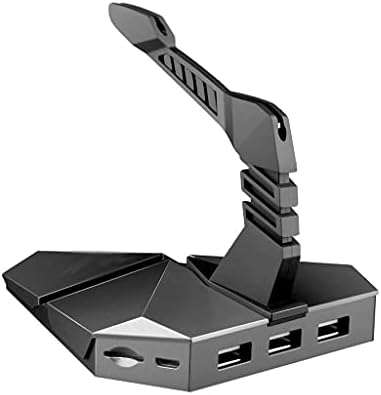 QLK LED ışık 3-Port Bungee USB Hub Splitter SD kart okuyucu fare kelepçe USB 2.0 veri oyun HUB