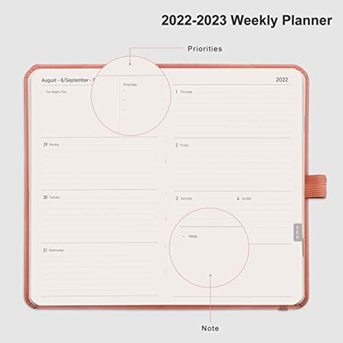 2022-2023 Cep Planlayıcısı / Takvim-Kalemlik,Arka Cep,Ciltli,6,7 x 3,9ile Ocak 2022'den Mart 2023'e kadar Aylık Cep Planlayıcısı