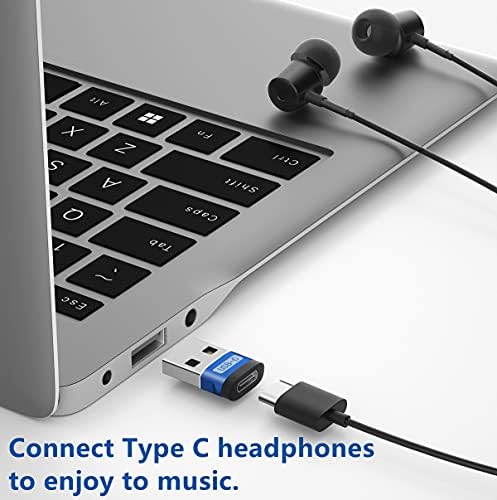 TargetGo USB-USB C Adaptörü(2'li Paket), USB C Dişi-USB A Erkek Şarj Dönüştürücü Adaptör TypeC Kablosu, TypeC U-Disk, TypeC Kulaklık,