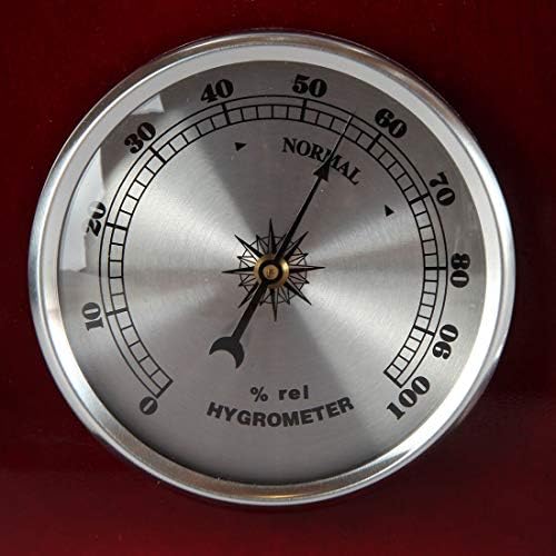 Lily'nin Galileo Termometresi, Hassas Kuvars Saati ve Analog Barometre ve Higrometre, 5 Çok Renkli Küre (6 L x 2 W x 12 H) içeren