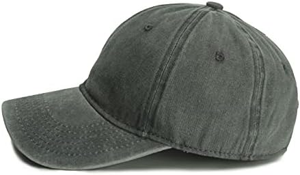 Unisex Vintage yıkanmış sıkıntılı beyzbol şapkası-ayarlanabilir düz spor moda baba şapka