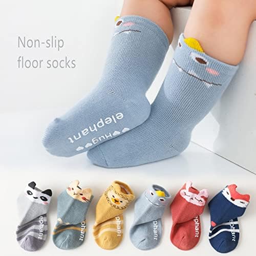 Bebek penye pamuk çorap Toddler ayak bileği çorap kaymaz yenidoğan bebek çocuk için