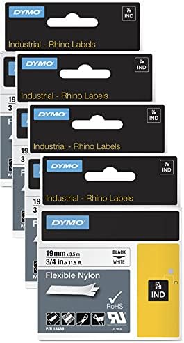 DYMO Endüstriyel Esnek Naylon Etiketler | Otantik DYMO Etiketler, Telleri, Kabloları ve Daha Fazlasını Etiketlemek için (3/4,