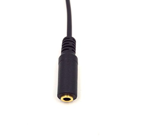 Wpeng 5Ft Altın Kaplama 3.5 MM Erkek Kadın AUX Ses Stereo Giriş 90 Derece Bahar Coiled Spiral Uzatma Kablosu Siyah (TRS 3.5 M