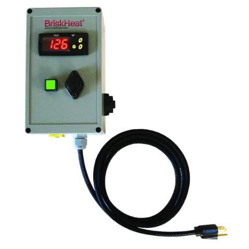 BriskHeat TTD999-K240 HotPoly TTD Dış Mekan Kullanımı K Tipi Termokupllu Dijital Açma/Kapama Termokupl Sıcaklık Kontrol Cihazı,
