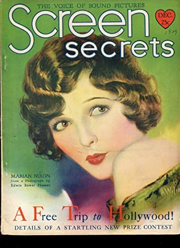 Ekran Sırları Dergisi Aralık 1929-MARİAN NİXON - DOLORES DEL RİO-HOLLYWOOD