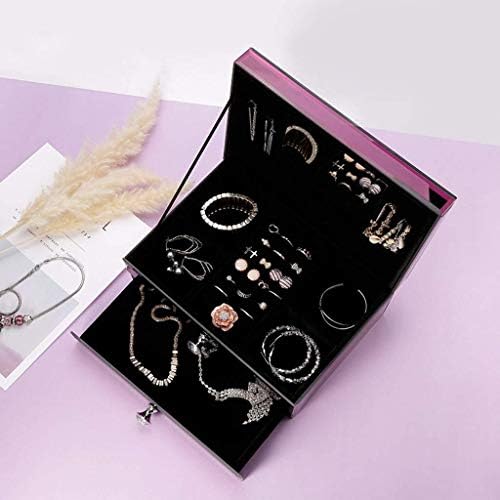 Takı Göğüs Kutuları Mücevher Kutuları Kadife Cam Mücevher Organizatörleri Çekmeceli Mücevher Sandığı Yüzük Küpe Kolye Bilezik