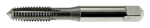Drillco 2090 Serisi Yüksek Hızlı Çelik Diş Açma Diş Açma Musluğu, Kaplanmamış (Parlak) Kaplama, Kare Uçlu Yuvarlak Şaft, Tapa