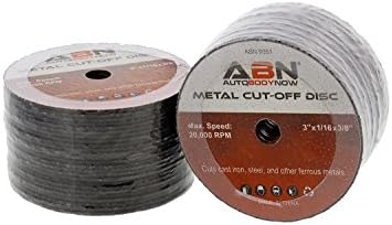 ABN 3in Metal Kesme Bıçağı 20,000 RPM Maksimum Hız ile 50-Pack 3/8 inç Çardak ile Kullanın - Kesim, Kum, Seviye ve Döşeme