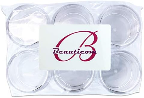 Beauticom 20G / 20ML Yuvarlak Şeffaf Kavanozlar, Reçeller, Bal, Yemeklik Yağlar, Otlar ve Baharatlar için Vidalı Kapaklı Kapaklar-BPA