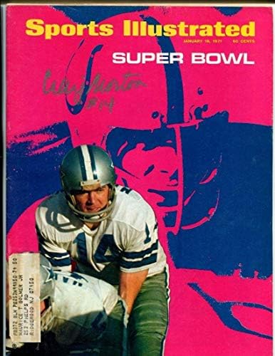 Craig Morton İmzalı 1971 Sports Illustrated Dallas Cowboys İmzalı NFL Dergileri