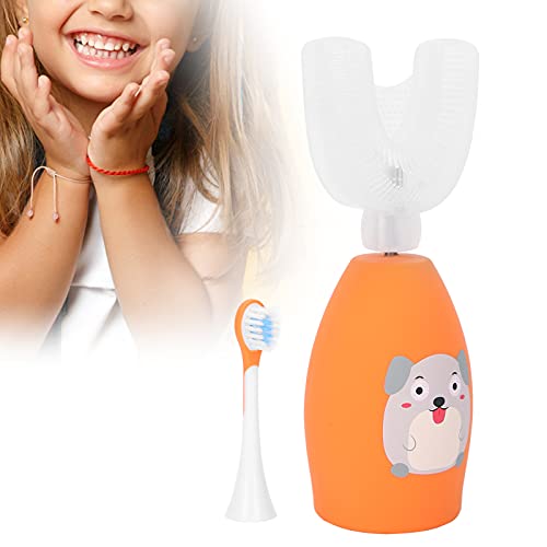 Çocuklar için elektrikli Diş Fırçası, U-Şekilli Otomatik Diş Fırçası Sonic Diş Temizleme Su Geçirmez Diş Temizleme Fırçası Çocuklar