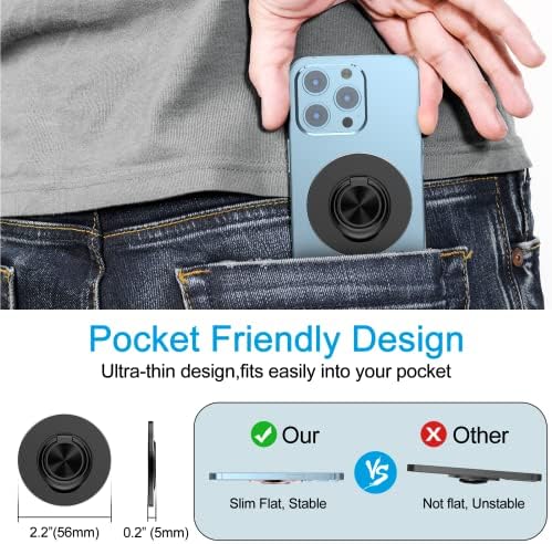 Manyetik Halka Tutucu Mıknatıs ile Uyumlu Magsafe için iPhone 12 13 Pro / Max / Mini Aksesuarları, çıkarılabilir Telefon Kavrama