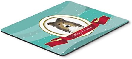 Caroline Hazineleri BB1552MP Sheltie Merry Christmas Mouse Pad, Sıcak Ped veya Trivet, Büyük, Çok Renkli