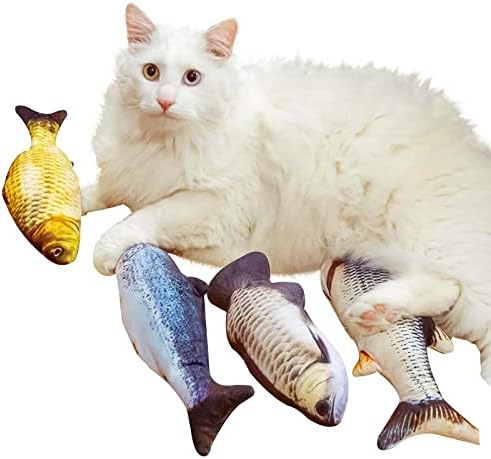 Venlen Kedi Oyuncak, İnteraktif Kedi Oyuncak, Gerçekçi Elektrikli Balık Oyuncak, Flopping Balık Robo Balık Kedi Catnip Oyuncaklar
