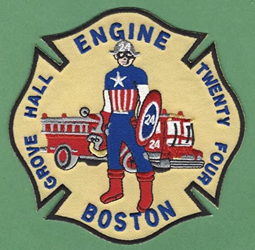 İşlemeli Yama-Kadın Erkek için Yamalar-Boston İtfaiye Motor Şirketi 24 Yama