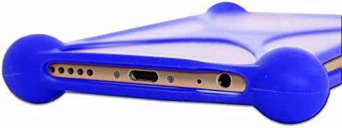 V-Mobile X10 için PH26 Mavi Darbeye Dayanıklı Silikon Tampon Kılıfı