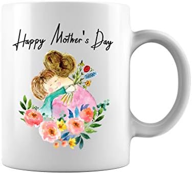 Mutlu Anneler Günü 2021, En İyi Anne Kupa, Hediye için Anne, Anne, Doğum Günü, Doğum Günü Seramik Kahve Kupa Çay Bardağı (Beyaz,