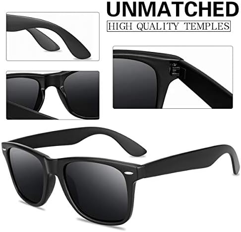 Erkekler ve kadınlar için Unisex polarize güneş gözlüğü Klasik Retro moda güneş gözlüğü UV engelleme koruma