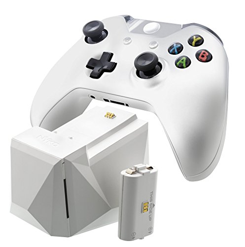 Nyko Charge Block Solo (Beyaz)-Xbox One için Şarj Edilebilir Pil, Kapak ve birlikte verilen Mikro USB/AC Güç Kablosuna sahip