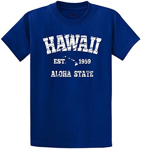 42 Renk ve Düzenli, Büyük ve Uzun Boylu Boyutlarda Vintage Hawaii Adaları Tees