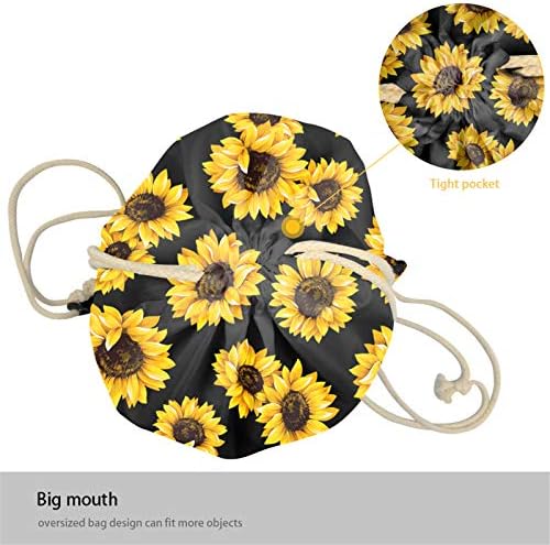 GLENLCWE Modern 3D Çiçek İpli Çanta Sırt Çantası Cinch Çanta Kadınlar için, Büyük Hediye