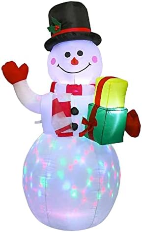 Noel şişme kardan adam 5ft Dev Noel kardan adam ışıkları ile sevimli eğlenceli havaya uçurmak Noel kardan adam şişme ışıklı tebrik