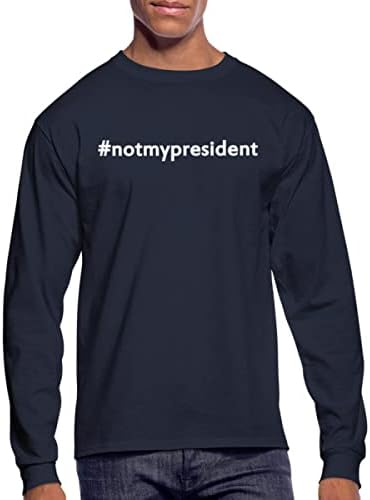 Spreadshirt Anti-Trump Notmypresident Değil Benim Başkan erkek Uzun Kollu T-Shirt
