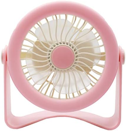 pogongshi Yaz Fanı Çift Bıçaklı Türbin Masası Küçük Yuvarlak Fan Sessiz Çalışma Ayarlanabilir Eğim 5-20 °