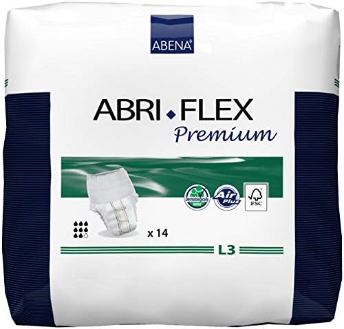 Abena Abri-Flex Premium Koruyucu İç Çamaşırı, Seviye 3, (Orta Ve Ekstra Büyük Bedenler) Büyük, 14 Numara