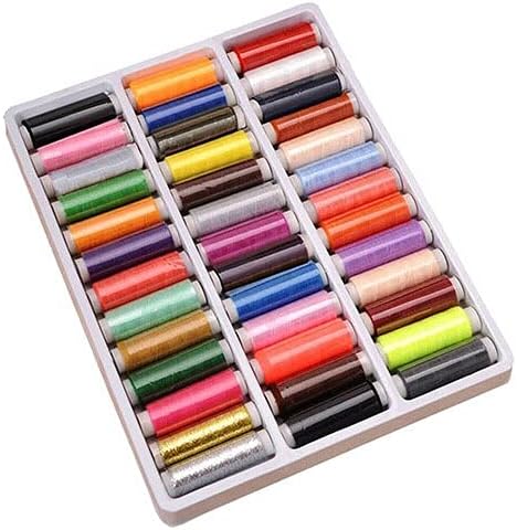 SELCRAFT 39 adet/paket Karışık Renk Saf Polyester Dikiş İpliği Biriktirme için El ve Makine İplik Dikmek için GYH - 39pcs num.989