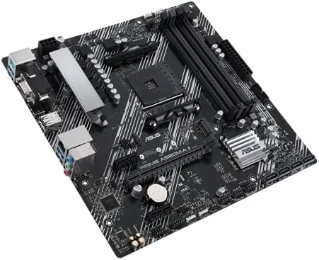 ASUS Prime A520M-A II/CSM AMD AM4(3. Nesil Ryzen) MİCROATX Ticari Anakart(ECC Bellek,M. 2 Desteği,1Gb Ethernet, DP/HDMI 2.1 /