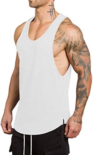 Rexcyril erkek Egzersiz Spor Tank Top Fitness Vücut Geliştirme Stringer Kas Kesim Kolsuz T Gömlek