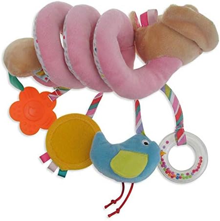 ıBelly Bebek peluş oyuncak araba yatağı Peluş Bebek Çan Renkli Çevre Dostu peluş oyuncak Kolye güvenlik aynası Beşik Sarma Beşik