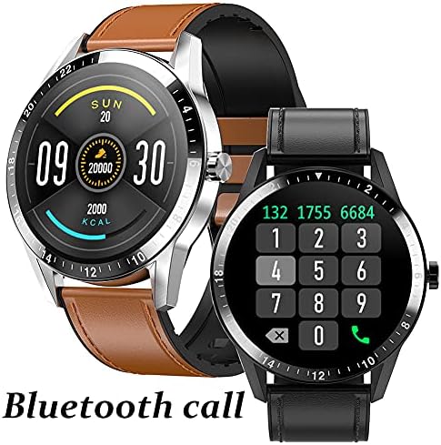Rvlaugoaa Bluetooth 5.0 Çağrı Smartwatch Spor Izci Akıllı Spor Bilezik Mesaj Hatırlatma Müzik 1.28 İnç HD Tam Dokunmatik Ekran