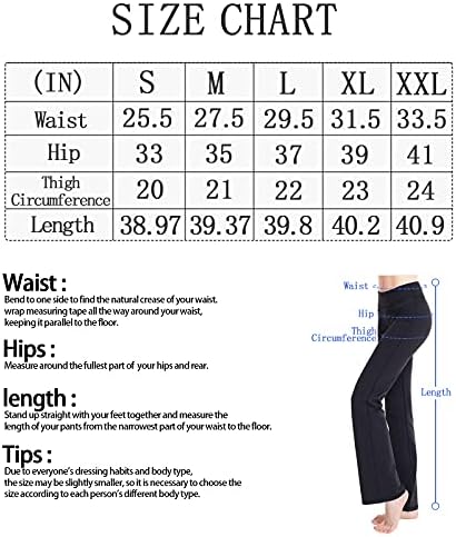 Yoga Pantolon ile Cepler için Kadın Bootcut Yüksek Belli egzersiz pantolonları için Fitness Spor ve Salonu