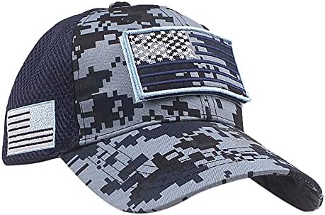 SANYEE ABD Amerikan Bayrağı İşlemeli Şapka, Ayarlanabilir Yıkanmış Sıkıntılı Beyzbol Şapkası Erkekler Kadınlar için
