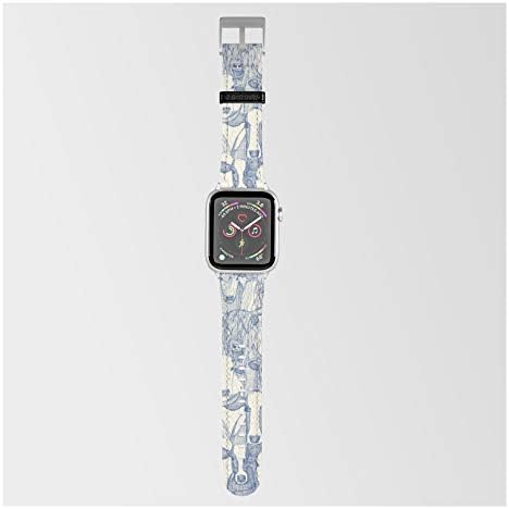 Apple Watch ile Uyumlu Smartwatch Bandında Sharon Turner'ın Sadece Sığır Klasik Mavi İncisi
